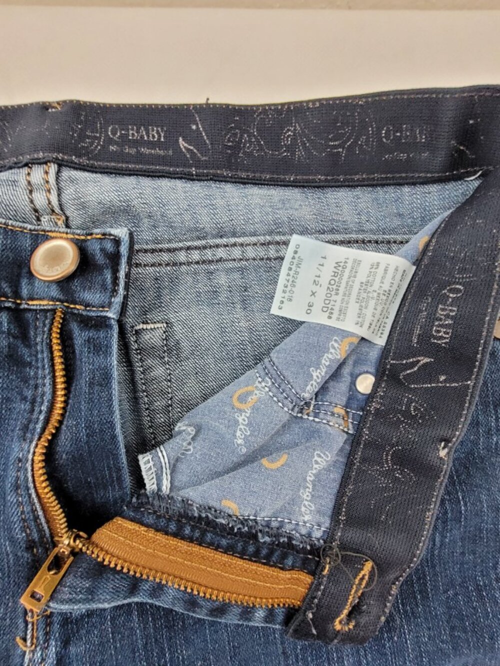 Wrangler Q-baby jeans Womens 11/12 Blue Bootcut WRQ20DD No Gap Waist fit 32x28.5 - Picture 9 of 12